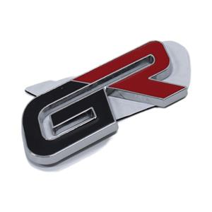 GR Letter Design Red & Black Sticker Badge