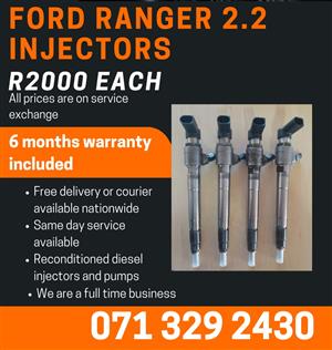 FORD RANGER 2.2 INJECTORS FOR SALE WITH WARRANTY 