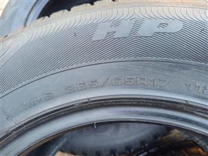 Goodyear wrangler tyres 265/65R17