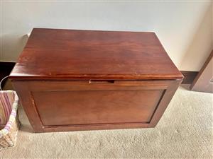 Vintage wooden storage chest