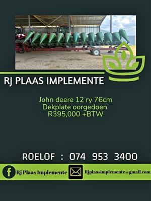 John Deere 12ry 76 plukkerkop