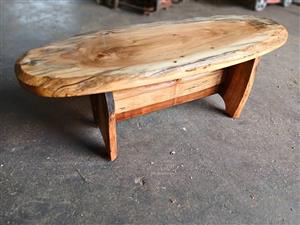 Solid Acacia Live Edge Bench / Table /Stoep Bank  – Rustic Farmhouse & lodge furniture / Thabazimbi