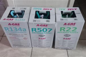 Refrigeration gas - R134a, R507 & R22