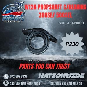 W126 PROPSHAFT C/BEARING 380SE/500SEL 
