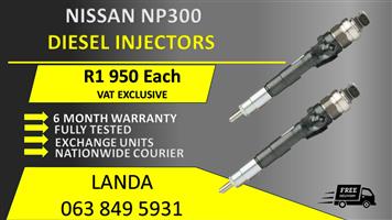 NISSAN NP300 DIESEL INJECTORS FOR SALE OR RECON WITH WARRANTY 