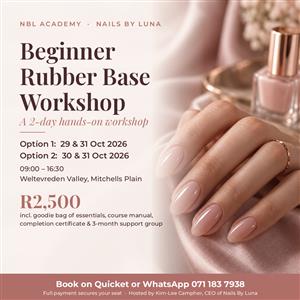 Beginner Gel Rubber Base Nail Course 2 Days Mitchells Plain