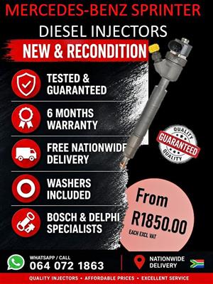 MERCEDES SPRINTER - QUALITY RECON INJECTORS FOR SALE 