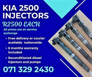 KIA 2500 INJECTORS FOR SALE WITH WARRANTY INCLUDED