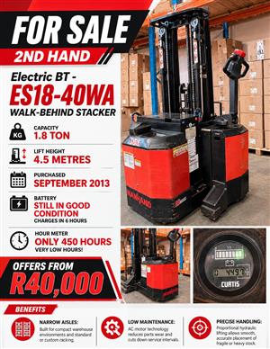 Manhand Walk-Behind Stacker