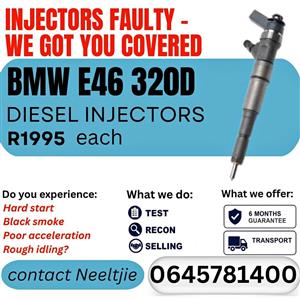 BMW E46 320d diesel injectors for sale