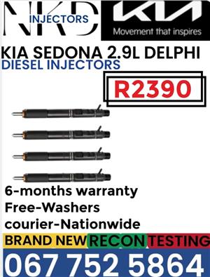 Kia Sedona 2.9L Delphi Diesel injectors 