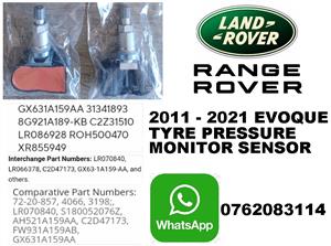 Range Rover Evoque TPMS tyre pressure monitor sensors 