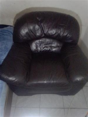 leather couch 1 seater