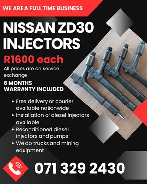 NISSAN ZD30 INJECTORS FOR SALE WITH WARRANTY INCLUDED 