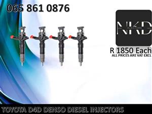 TOYOTA D4D DIESEL INJECTORS FOR SALE WITH WARRANTY & TEST REPORTS