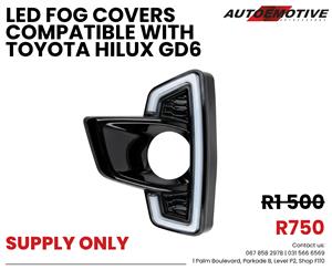 LED Fog Cover compatible with Toyota Hilux GD6