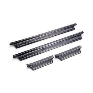 Toyota LandCruiser 70 Double Cab Heavy Duty Stainless Steel Door Sills (black)