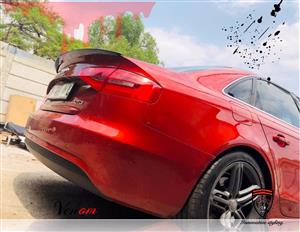 B8 Audi boot spoiler 