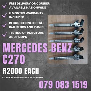 MERCEDES BENZ C270 INJECTORS FOR SALE WITH WARRANTY 