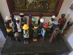 Vintage Wooden Doll collection 