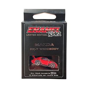 Mazda RX-7 Widebody Red - Die-Cast Enamel Keychain