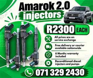 VW AMAROK 2.0 INJECTORS FOR SALE WITH WARRANTY INCLUDED 