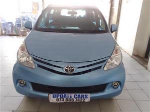 2014 model Toyota avanza 1.3 sx blue color  manual mileage 78000km price spare key cel