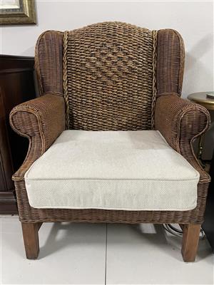 Patio Wicker Cane Chair