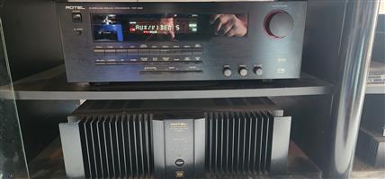 Rotel pre amp and power amp combo 
