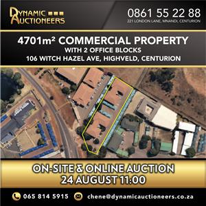 COMMERCIAL PROPERTY IN HIGHVELD TECHNOPARK, CENTURION ON AUCTION