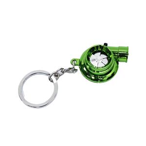 Turbocharger Keyring with LED Light & Turbo Sound Effect (Green)