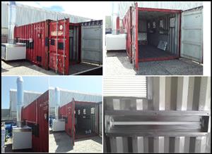 Spray booth container conversions 