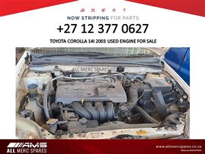 2003 Toyota Corolla 1.4 engine used for sale