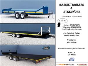 Flat Deck Trailers 6 m