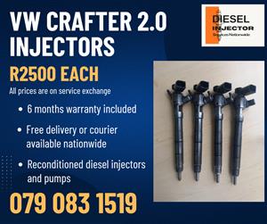 VW CRAFTER 2.0 INJECTORS FOR SALE WITH WARRANTY 