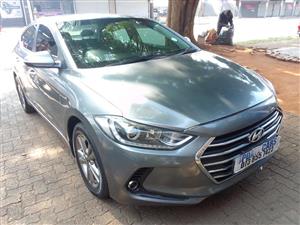 2018 HYUNDAI ELENTRA GLS , 1.6 88,000KM AUTOMATIC, PETROL GREY COLOUR, LEATHER INTERIOR 