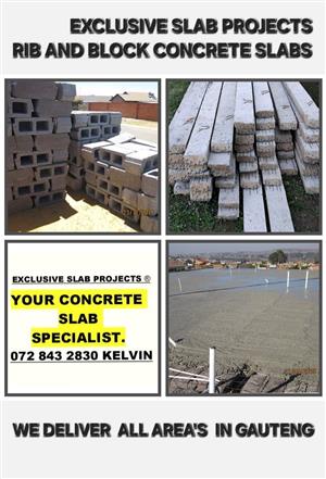 Rib and block concrete slabs, lintels and blocks, slab,lintels, blocks,flooring 