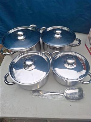 8 Piece Dolphin Pot Set 