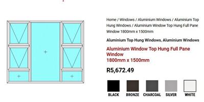 White Aluminium Frame