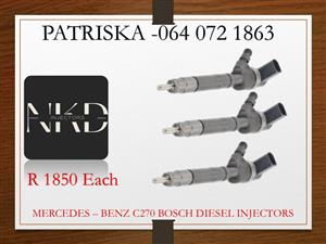 MERCEDSE C270 DIESEL INJECTORS FOR SALE OR TO RECON