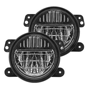 LED360 4″ Smiley Design Foglight for Jeep Wrangler 2007-2017 (Black)