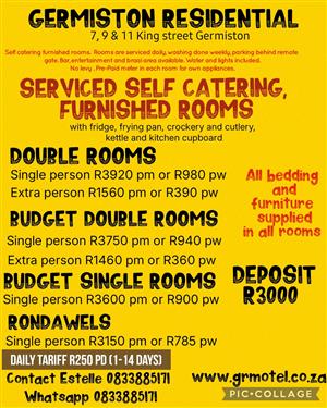 Accommodation. Germiston. To Rent.