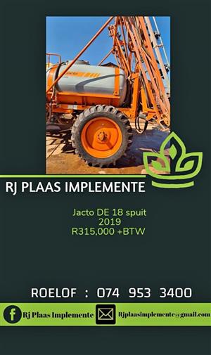 Jacto DE 18 Spuit