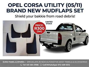Opel Corsa Utility brand new Mudflaps Set (2005–2011) for sale 
