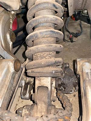 BMW F 650 mono shock. Meyerton bike scrapyard new and secondhand spares and accessories.