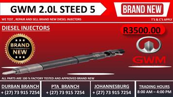 GWM 2.0L STEED 5 (BRAND NEW) Diesel Injectors