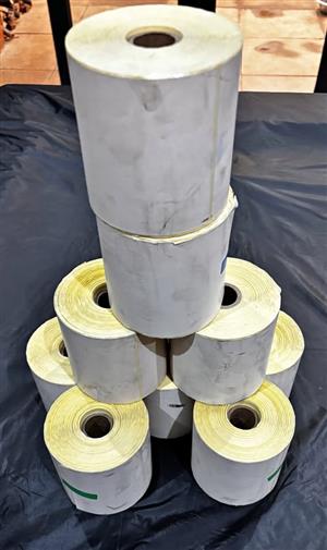 6 Rolls of 500(qty)x100(W)x150(L)mm Thermal Label Rolls
