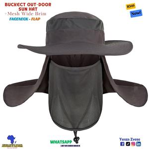 Sun Hat+ Face Neck+ Mesh Wide Brim OUTDOOR Cap
