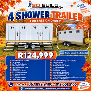 4 Shower trailer for sale