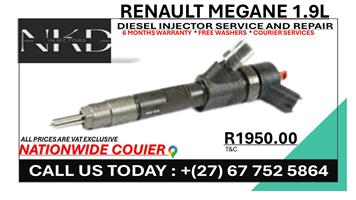 Renault Megane 1.9L Diesel Injectors on Recondition